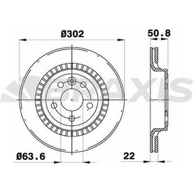 Resim Arka Fren Dısk Aynası Volvo Xc60 08 17 