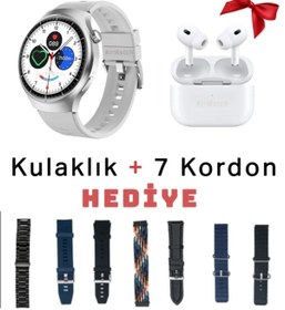 Resim SHOPAPERAL HX-4 Pro Suit Akıllı Saat SET 7 Kordon ve Bluetooth Kulaklık Akıllı Saat 