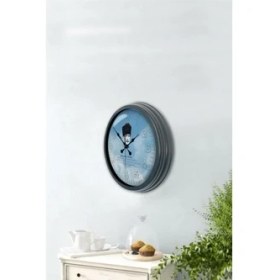 Resim Bahat Salon Ofis Atatürk Duvar Saati Alüminyum Çerçeve 40 cm 