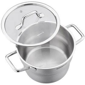 Resim Korkmaz A1957 Festiva 8 Parça Tencere Seti Gümüş 