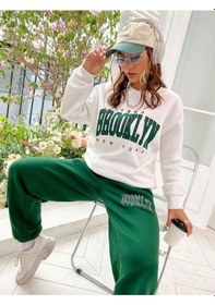 Resim Hırsch Kadın Brooklyn Baskılı Eşofman Takımı Beyazyeşil 