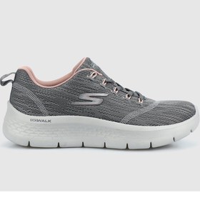 Resim Skechers Go Walk Flex Kadın Gri/Pembe Spor Ayakkabı 