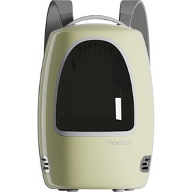 Resim Pet Home Moestar Kedi Köpek Sırt Çantası Taşıyıcı Çanta Ventilate Şeffaf Kapsül Seyahat Yürüyüş İçin Açık Havada Etkinlikler - Yeşil (Yurt Dışından) 