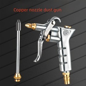 Resim ayarlanabilir Nozul ve Bağlantı Yüksek Basınçlı Hava Tabancası - Alüminyum Gövde, Saf Bakır Nozul, Uzun Nozul, ve İngiliz Adaptörleri - Metal Temizliği, Atölye, Fabrika ve Ev Tozu Alma için İdeal, Endüstriyel Temizlik Aracı | Ergonomik Sap | Dayanıklı Yapı 