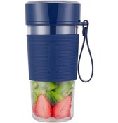 Resim 300ml Usb Şarjlı Taşınabilir Meyve Blenderi - Su Geçirmez, Anti Kayma Kılıf, Otomatik Kapatma Özelliği Mavi 