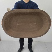 Resim 1 Kalın Kedi Tırmalama Direği, Kedi Oyuncak, Oynama ve Dinlenme Bir Arada - Kapalı Kediler İçin Mükemmel, Dayanıklı Karton Malzeme, saç tokası Bakımı ve Eğlence İçin İdeal, Kapalı Kediler İçin Kedi Oyuncak 