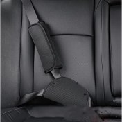 Resim Pearl Shop 2 Parça Araba Emniyet Kemeri Ped Kapak Kiti Çocuk Emniyet Kemeri Ayar Tutucu Anti-Le Boyun Araba Koltuğu Özel Emniyet Kemeri Omuz Koruma Yardımcı (Siyah A) 