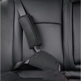 Resim Pearl Shop 2 Parça Araba Emniyet Kemeri Ped Kapak Kiti Çocuk Emniyet Kemeri Ayar Tutucu Anti-Le Boyun Araba Koltuğu Özel Emniyet Kemeri Omuz Koruma Yardımcı (Siyah A) 