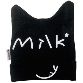 Resim Cramerr Penye İnterlok Milk Baskılı Bebek Bere Kulak Detaylı 