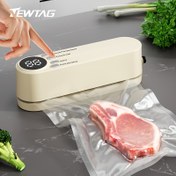 Resim YENİ TAG Kablosuz El Tipi Vakumlu Mühürleyici, 1200mAh Pil ile Şarj Edilebilir, Mutfak Gıdaları ve Açık Hava Piknikleri için Hızlı Pompa, Dayanıklı ve Kullanımı Kolay Gıda Koruma Aracı LED Ekranlı 