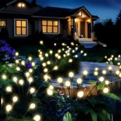 Resim Güneş Enerjili Ateşböceği Işıkları - 12/8 LED Dış Mekan Bahçe Dekoru, Su Geçirmez, Bahçe, Veranda, Yolu için Güneş Enerjili Sallanan Işıklar - Sıcak Sarı Işın, Rüzgar Duyarlı, Veranda Dekor Işıkları|Ateşböceği Etkisi Işıkları|Enerji Verimli Aydınlatma, Güneş Bahçe Işıkları 