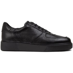Resim Deery Hakiki Deri Siyah Erkek Sneaker Ayakkabı - 01965msyhe04 Siyah 