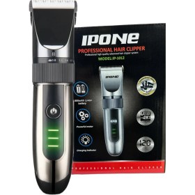 Resim Ipone 1012 Profesyonel Seramik Dişli Saç Sakal Ense Düzeltme Tıraş Makinesi Kuaför Tercihi USB Şarjlı 