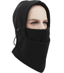 Resim Homy Life Rüzgar Geçirmez Polar Kapüşonlu Şapka Bere Motosiklet Balaklava Atkı Boyunluk Kar Maske Balaclava 