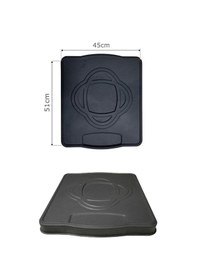 Resim Mat Siyah Soba Tablası Soba Altlığı 