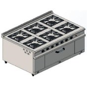 Resim Csa Karacasan 150x100 Cm 6+1 Tüplü 6 Lı Kuzine Ocak 