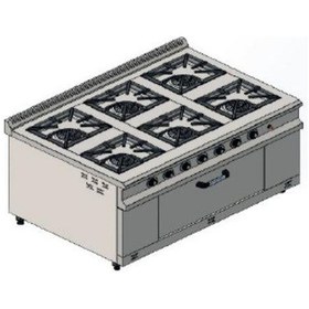 Resim Csa Karacasan 150x100 Cm 6+1 Tüplü 6 Lı Kuzine Ocak 