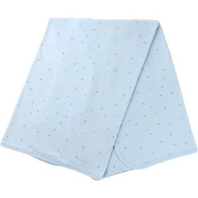Resim Sebi Bebe Yıldız Baskılı Bebek Battaniyesi 80X90Cm 1563 Mavi 