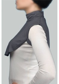 Resim Altobeh Düz Balıkçı Yaka Boğazlı Penye Tesettür Kadın Yakalık Boyunluk - Füme 