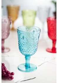 Resim Kadeh & Su Meşrubat Kahve Yanı Bardağı Akrilik Renkli 6'Lı 450 ML ( Cam Değildir ) 