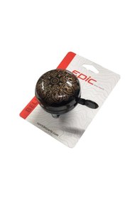 Resim Epic Mandala Desen Metal Bisiklet Zili Siyah 