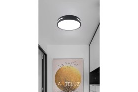 Resim Normadia Şık Yuvarlak Modern Tavan Avizesi 30 Cm, Ev ve Ofis Dekoru Için 