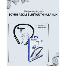 Resim Starseven Polygold PG-100 Boyun Askılı Kablosuz Kulaklık - 200 Saat Bekleme Süresi, Stereo Ses, Mikrofonlu 