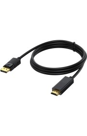 Resim Aogo 1.8 Metre Displayport To HDMI Kablo Display In HDMI Out Dp To HDMI 