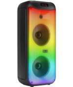 Resim Mikado Md-40bt 40w Bt, Tws Destekli Rgb Işıklı Kablosuz Mikrofonlu Toplantı-parti Kule Hoparlör 