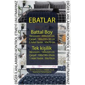 Resim Tek Kişilik Lüks Pamuklu Nevresim Seti Siyah Kare Desen Çok Renkli 