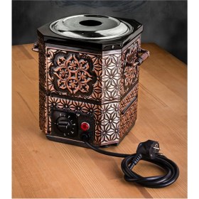 Resim Allians Nostaljik Elektrikli Bakır Çay Semaveri, Şık ve Pratik Çay Keyfi 