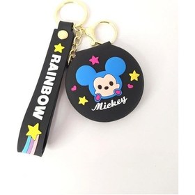Resim Hd Marketim Silikon Mickey Mouse Ayna Anahtarlık 