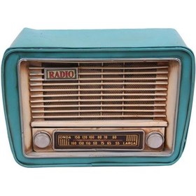 Resim Dekoratif Metal Radyo Kumbaralı Vintage Hediyelik 