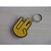 Resim Jdm El Logo Plastik Maskot Anahtarlık Sarı 