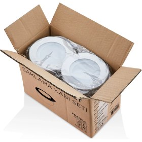 Resim Yazıcı 6 Adet Sızdırmaz Kapaklı Saklama Kabı - 500 ml Kapaklı Plastik Kase Seti 