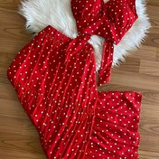 Resim 2025 Bahar ve Yaz Yeni Kadın Yaz Giyim Seksi Polka Dot Takım Arka Yay Polka Dot Yelek İki Parça Takım Etek 