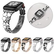 Resim iOS Uyumlu Watch Ultra 2 49mm Petal Metal Diamond Watch Kayış 