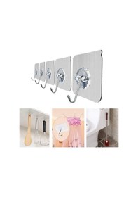 Resim 10& 39 Lu Şeffaf Kendinden Yapışkanlı Güçlü Askı Kancası, Banyo M Renkli 