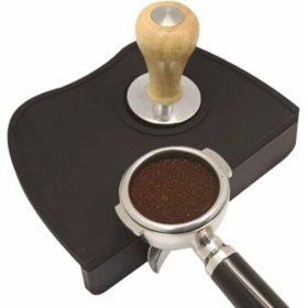 Resim PremiumPort Kahve Espresso Tamper ve Tamping Mat, Düz Taban, Silikon, Barista Ekipmanı 