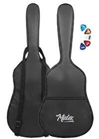 Resim Midex GK-30E Elektro Gitar Çantası Kaliteli Siyah Kılıf 