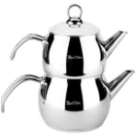 Resim Tantitoni Hercul Orta Boy Çaydanlık Takımı 1000/1600 Ml Gümüş 