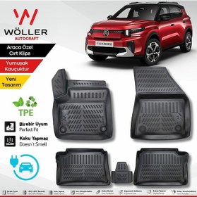 Resim Citroen E C3 Aircross Paspas Elektrikli 2025 Sonrası Uyumlu 3d Havuzlu Paspas 