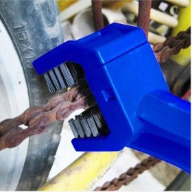 Resim Motospartan Motosiklet Zincir Temizleme Fırçası Mavi 