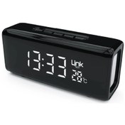 Resim Linktech Saatli Bluetooth Hoparlör - Q219 Taşınabilir Saatli , Alarmlı , Termometreli Bluetooth Hopa 