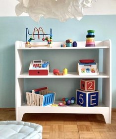 Resim Montessori Raf Kitaplık (beyaz) 