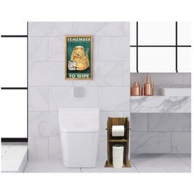 Resim Bk Home Doğal Masif Ahşap Tuvalet Kağıtlığı Ve Dekoratif Retro Ah (551052205) 