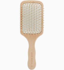 Resim Natura No.5 Unisex Doğal Ahşap Saç Fırçası - Krem 