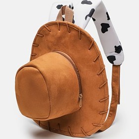 Resim Toy Story Woody Cowboy Şapka Çantası, Woody'nin Şapkası Gibi Bir Eğlenceli ve Çekici Tasarım İçerir. Ayarlanabilir Omuz Askısı ile Doğum Günü veya Tatil Hediyesi Olarak Mükemmel Bir Şekilde, Aile ve Arkadaşlar İçin İdeal Bir Hediye Olarak Görünür. 