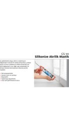Resim Ceresit Cs 111 Silikonize Akrilik Mastik Siyah 240 ml 10'lu Paket 