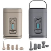 Resim Xindoker Dış Mekan Ve Araç İçin Elektrikli Hava Pompa - Şarjlı, Işık Özelliği İle Hızlı Şişirme Ve Boşaltma Fonksiyonu 